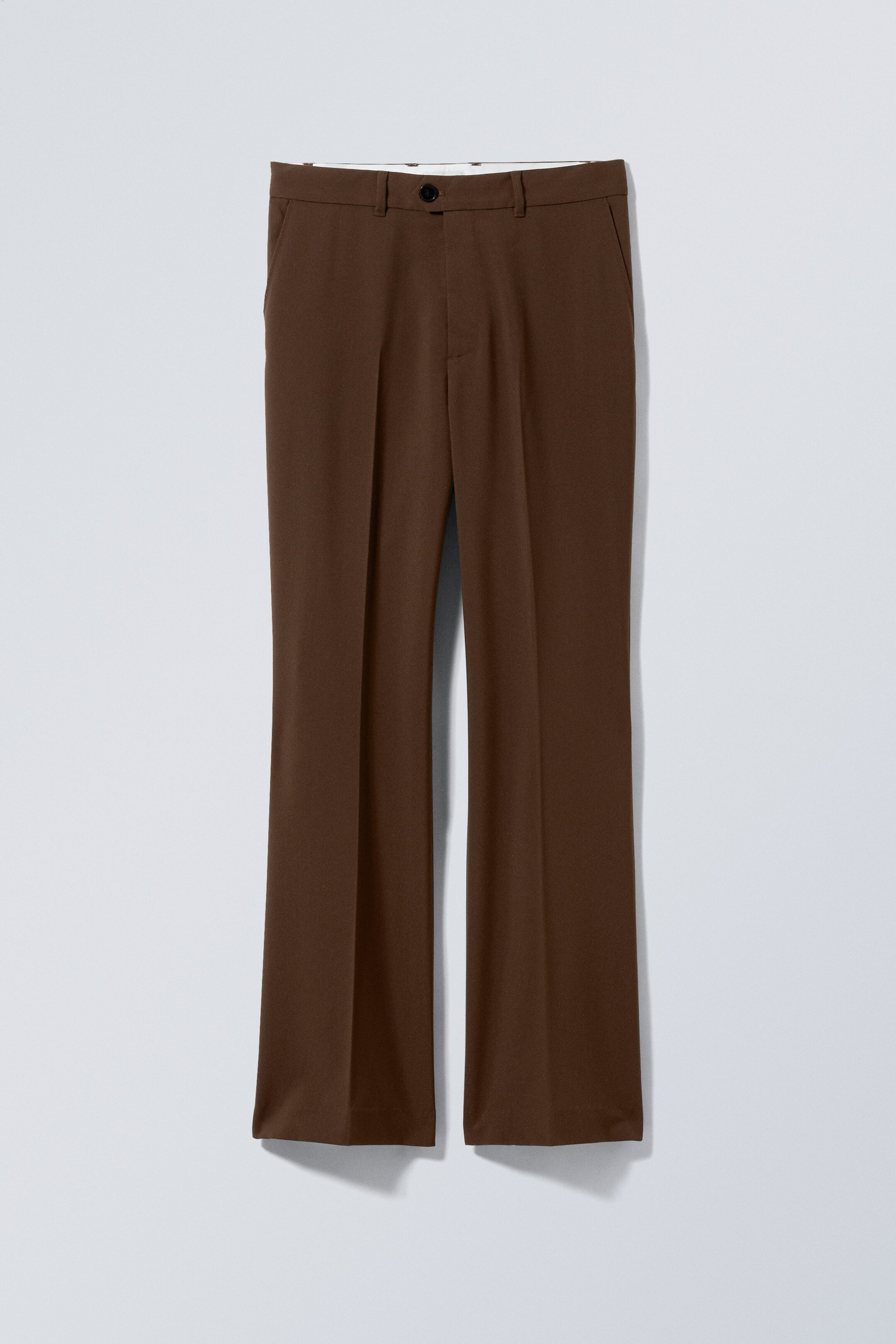 Brown - Franklin Flared Trousers - 0