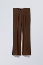 Brown - Franklin Flared Trousers - 0