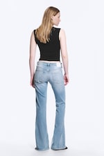 Climb Blue - Light Blue - Katsumi Low Rise Slim Flared Leg Jeans - 3