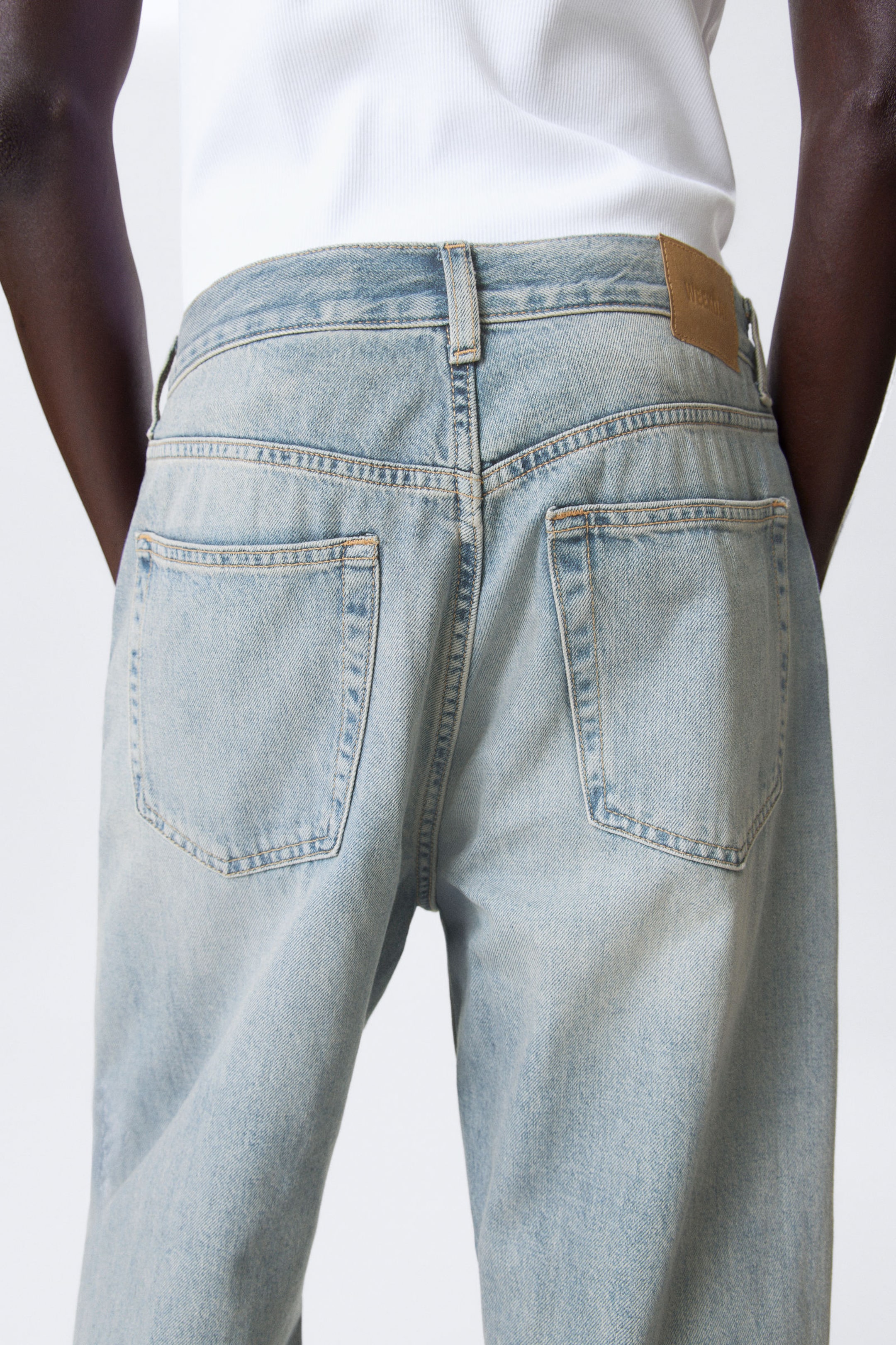 Brick Blue - Light Blue - Galaxy Loose Straight Leg Jeans - 9