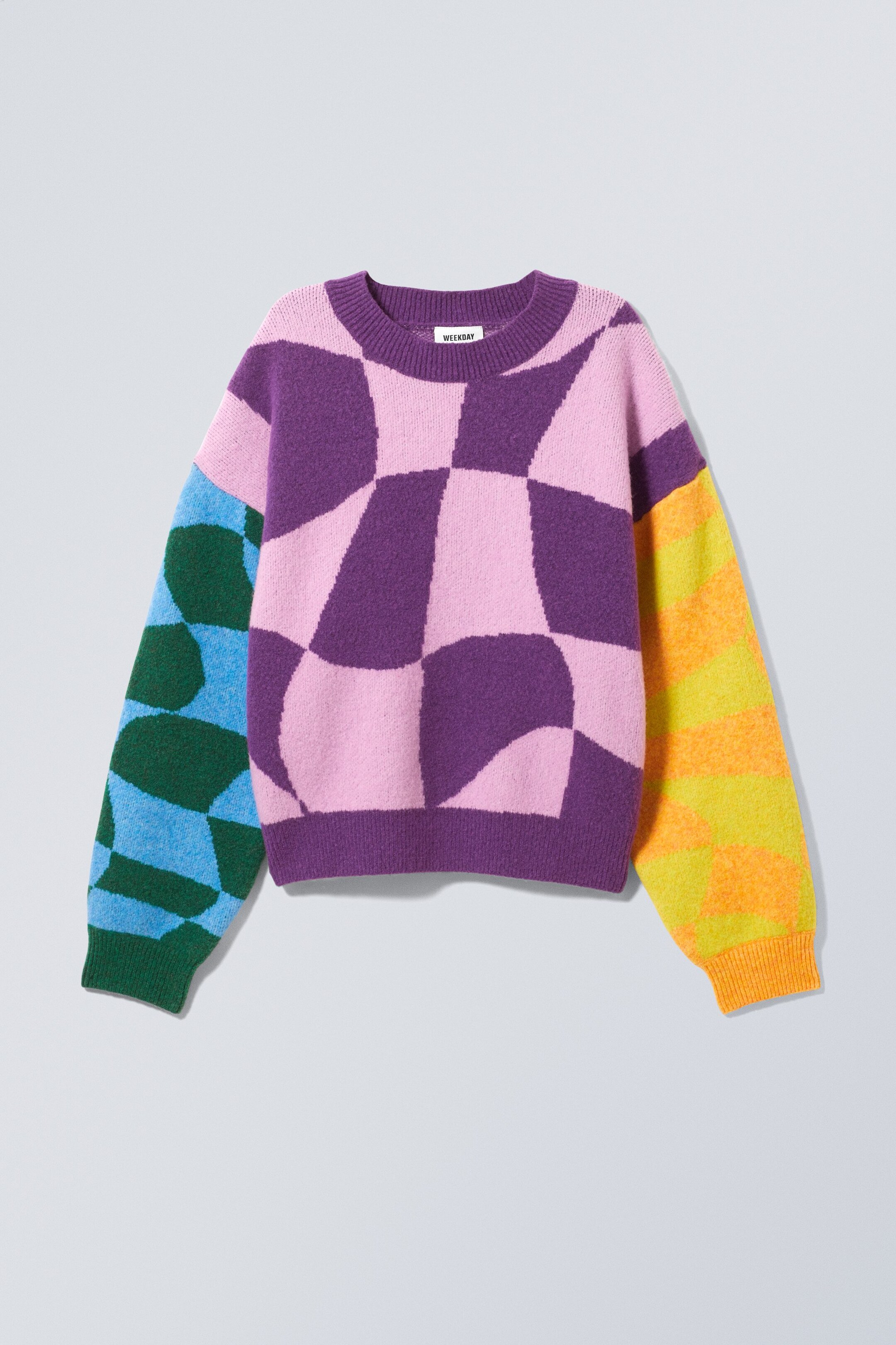 Lilac contrast - Aggie Jacquard Sweater - 0