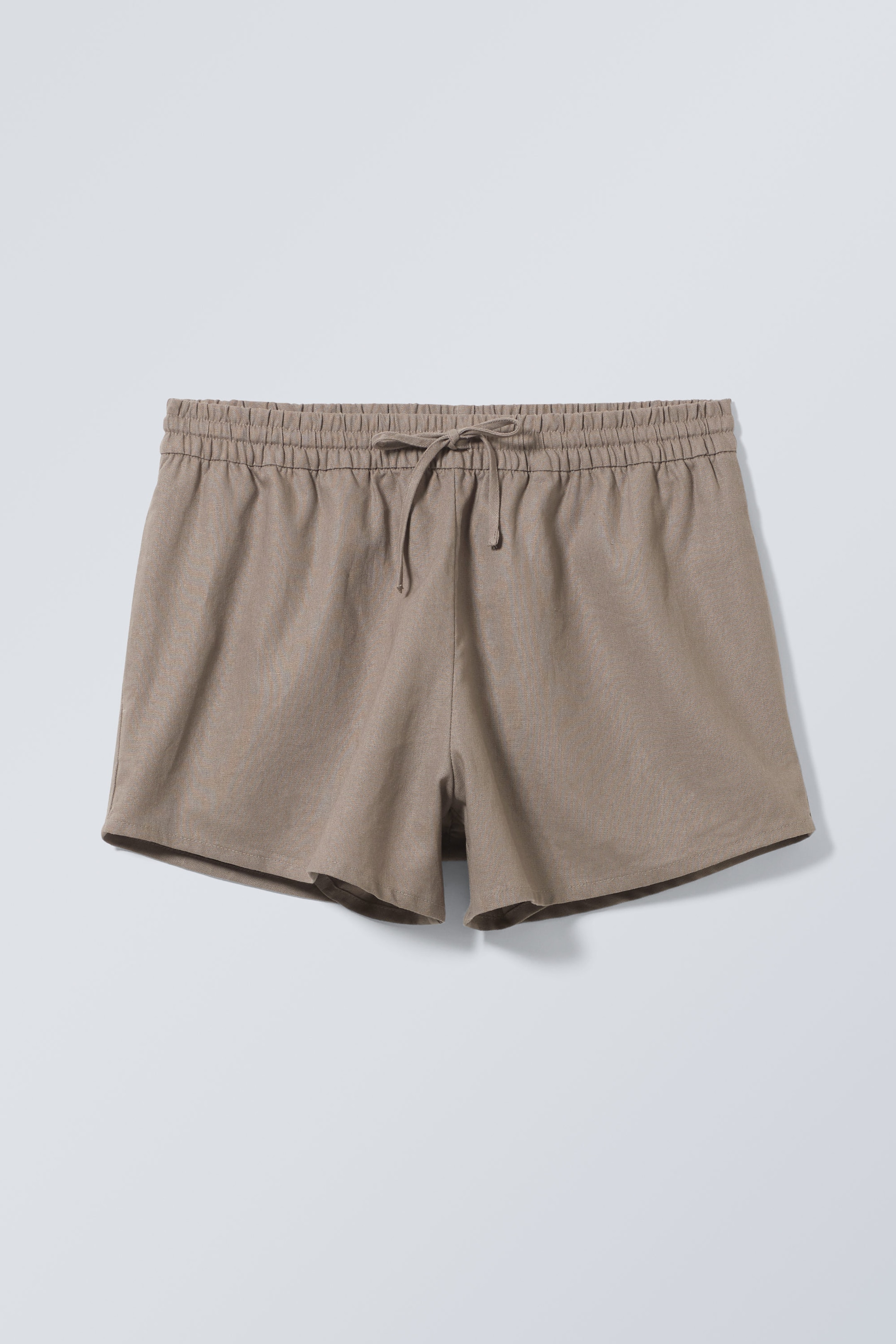 Dunkles Taupe - Shorts Tyler aus Leinenmischung - 0