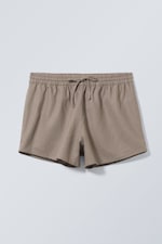 Dunkles Taupe - Shorts Tyler aus Leinenmischung - 0