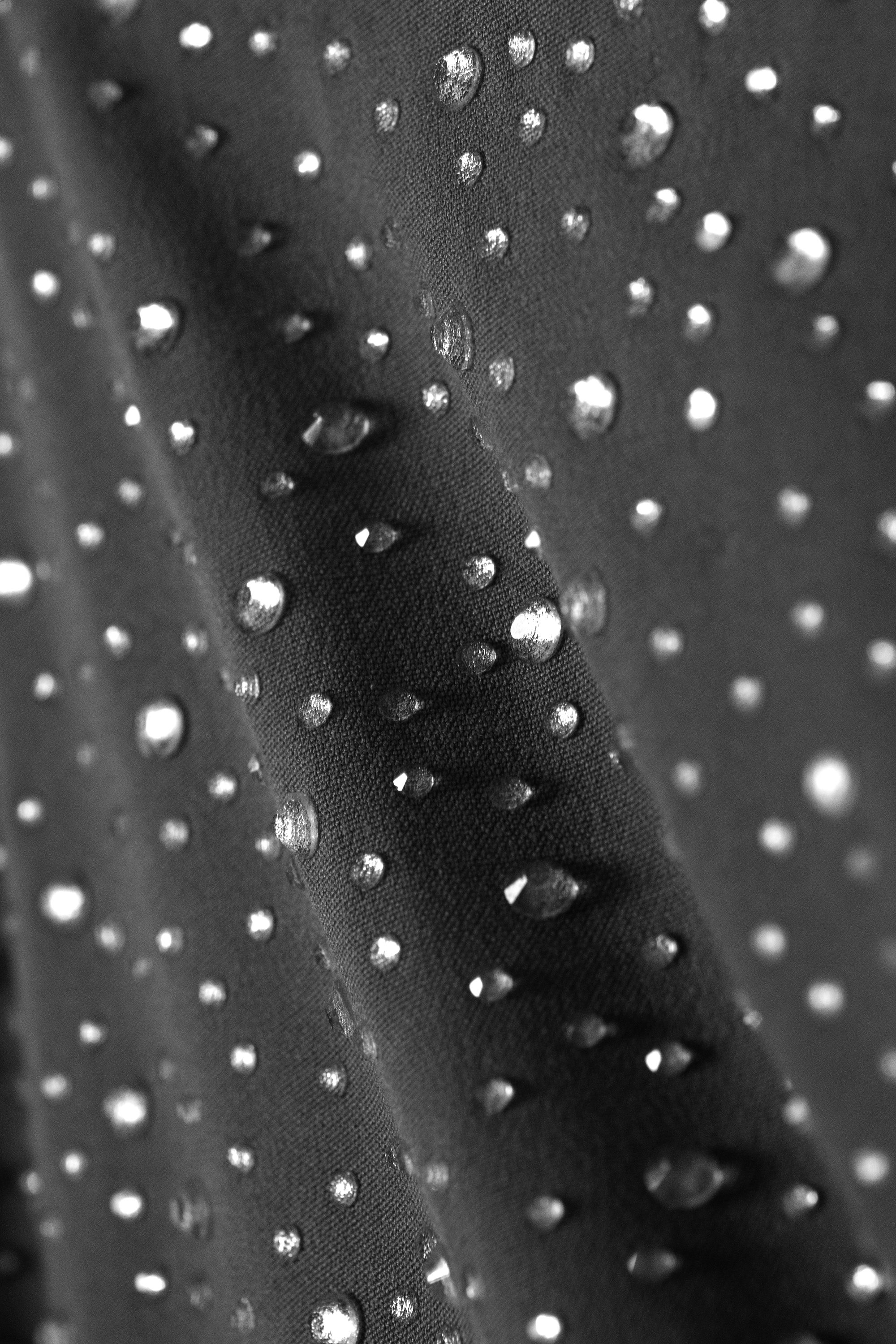 Dark Grey - Stones - Slim Fit Halter Top - 5