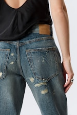 Arizona Worn - Medium Blue - Helix Low Rise Regular Flared Leg Jeans - 6