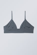 Blue - Soft Triangle Bralette - 1