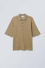 Mustard Khaki Pattern - Elliott Relaxed Shirt - 0