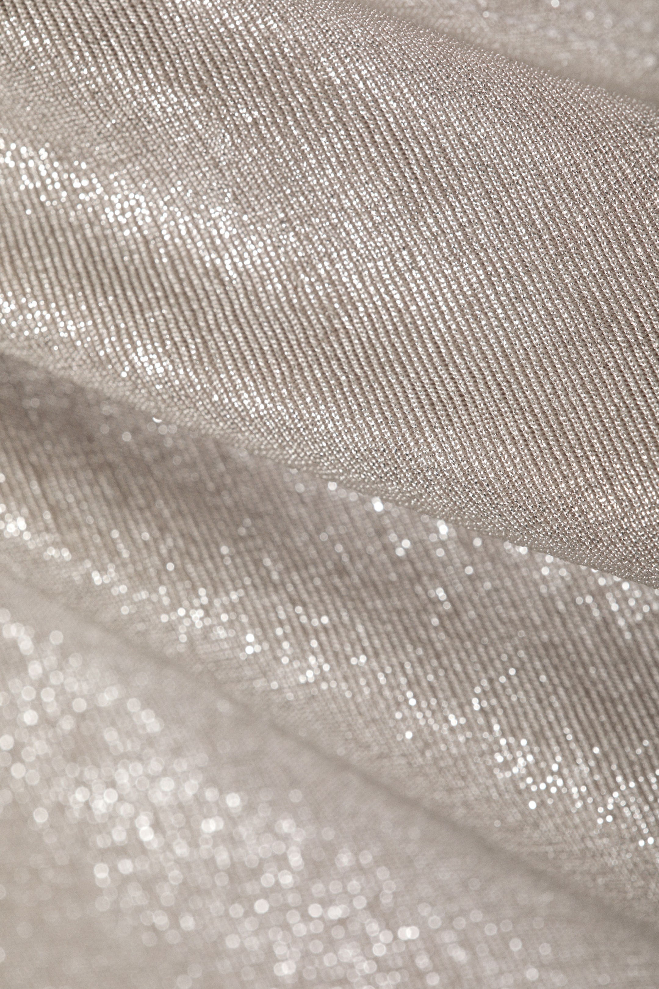 Silver Foil - Shimmer Drape Top - 1