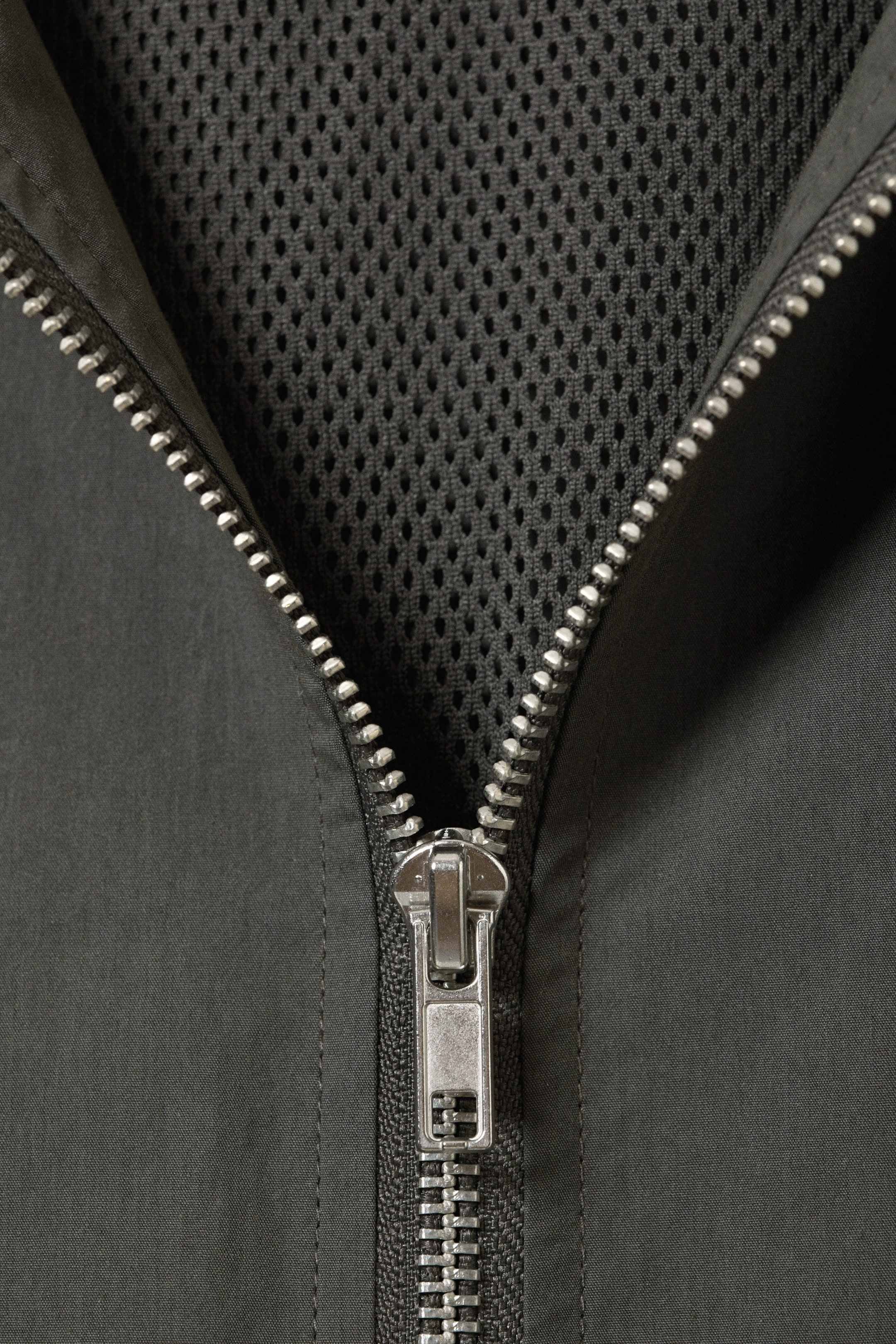 Dark Grey - Oversized Track Jacket - 5