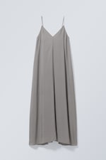 Medium Dusty Grey - Volume Maxi Dress - 0