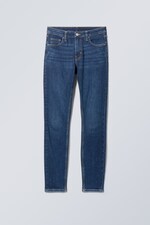 Mid blue - Spare Mid Rise Skinny Jeans - 0