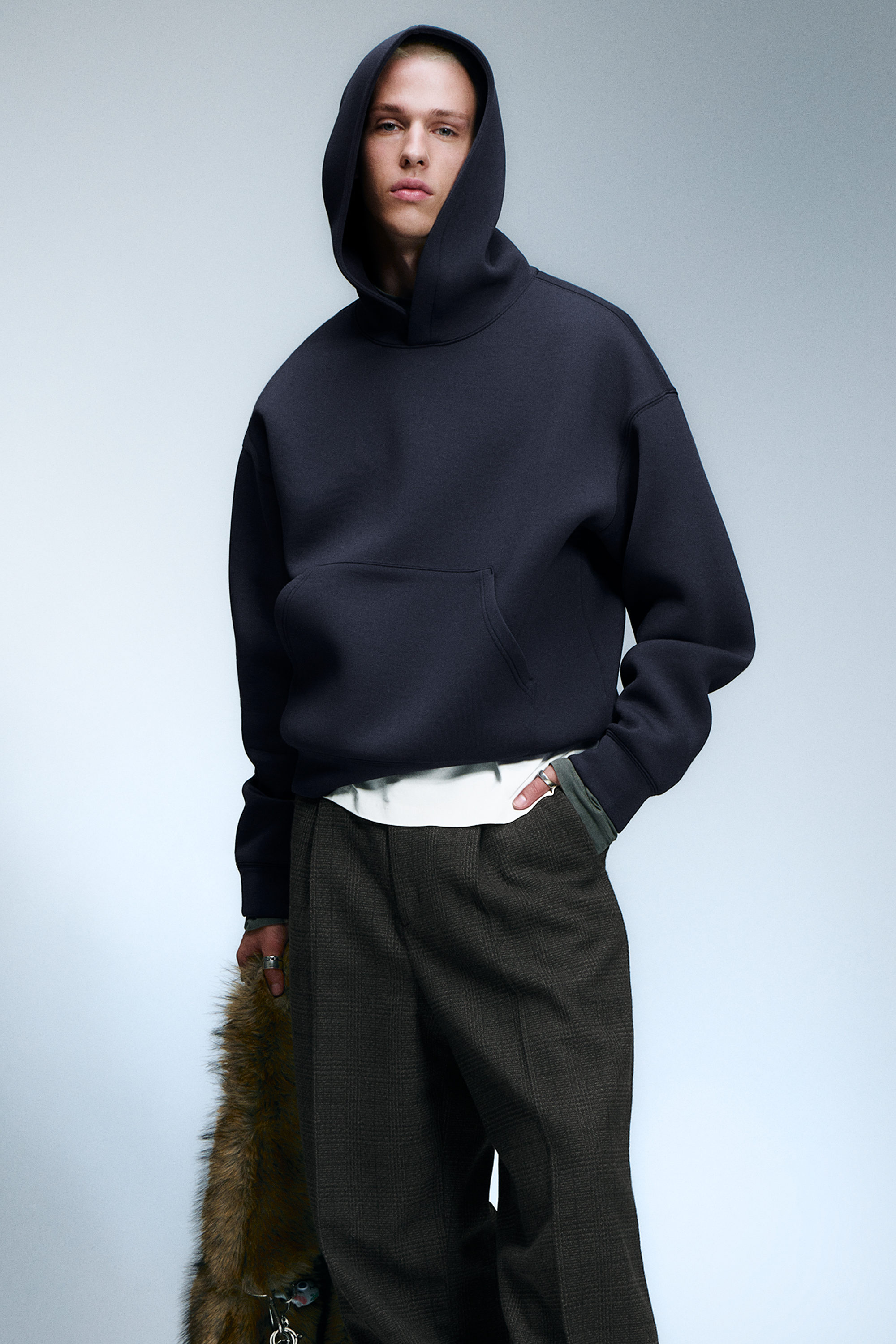 Dark Navy Blue - Simon Scuba Hoodie - 4