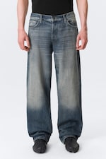 Baltic Blue - Dunkelblau - Sphere Low Waist Loose Straight Leg Jeans - 1