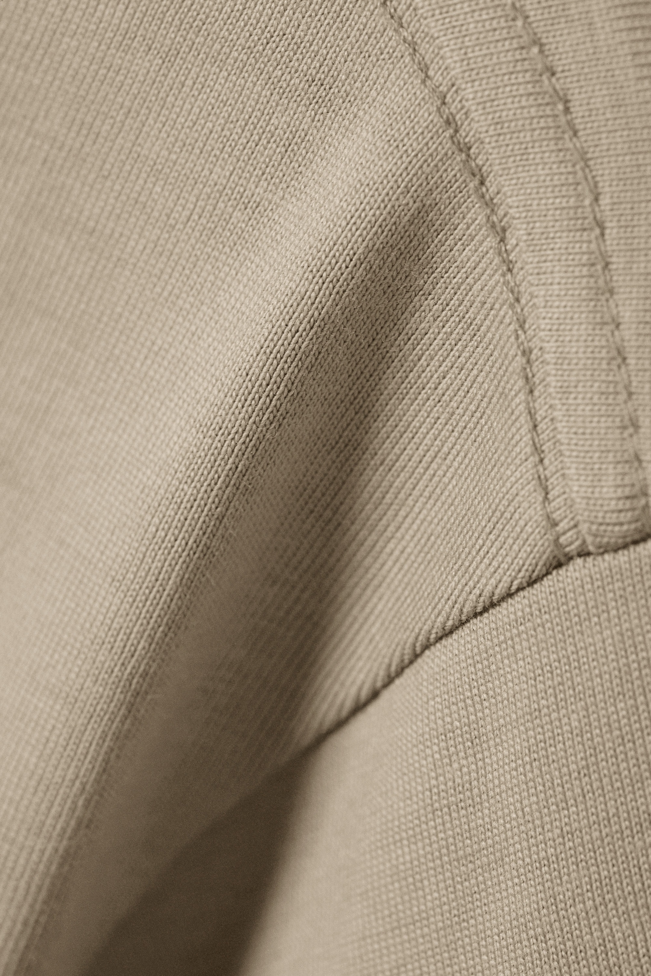 Beige clair - T-shirt carré classique - 1