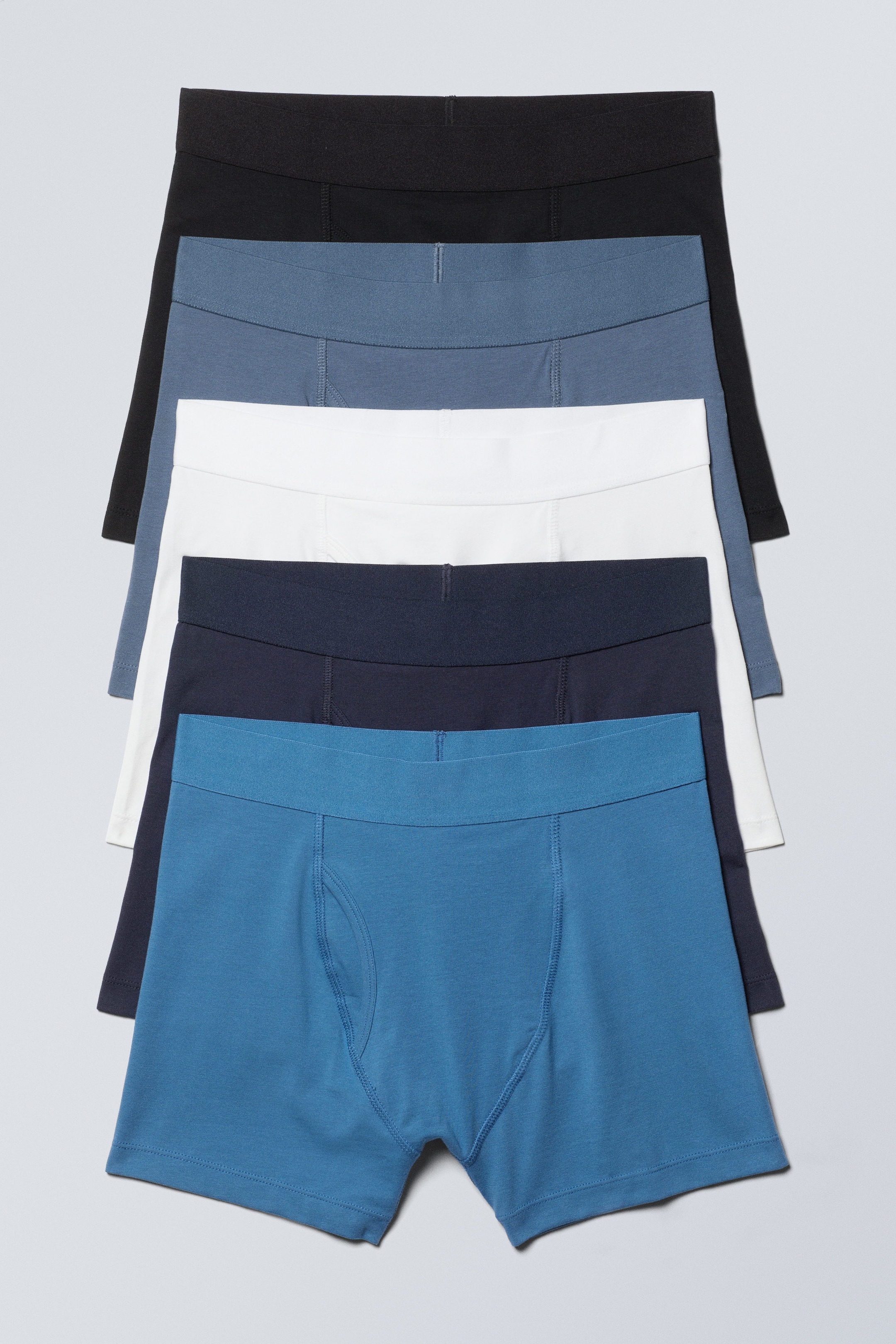 Mix – Blaue Akzente - Boxershorts 5er-Pack