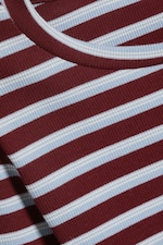 Gestreift in Blau/Rot/Weiß - Enges, geripptes Longsleeve - 5