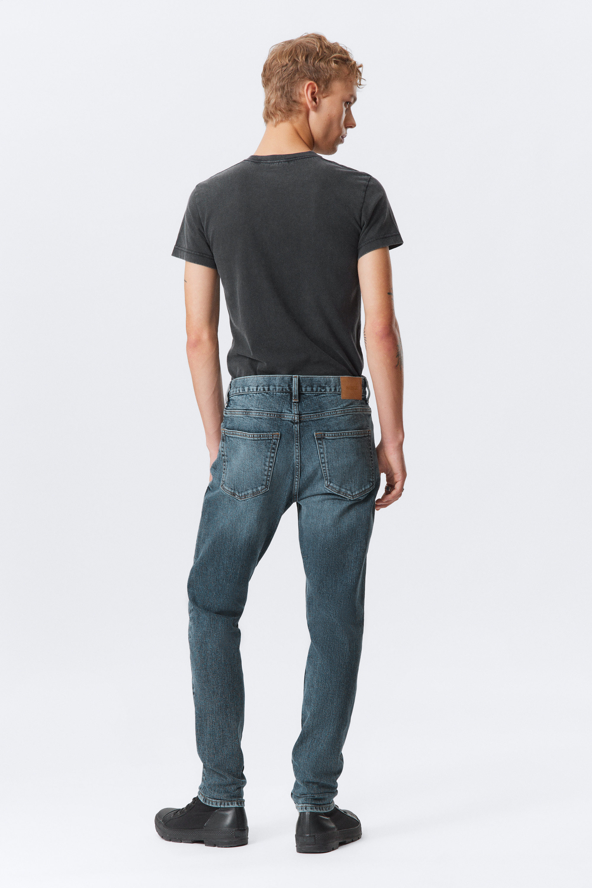 Thunder Blue - Mediumblå - Sunday Slim Tapered Leg Jeans - 4