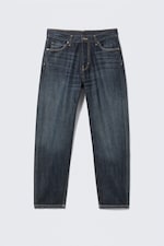 Bleu profond - Bleu foncé - Jean fuselé taille mi-haute Ray - 5