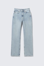 Dream Blue - Light Blue - Resolute Curve High Waisted Regular Straight Jeans - 0