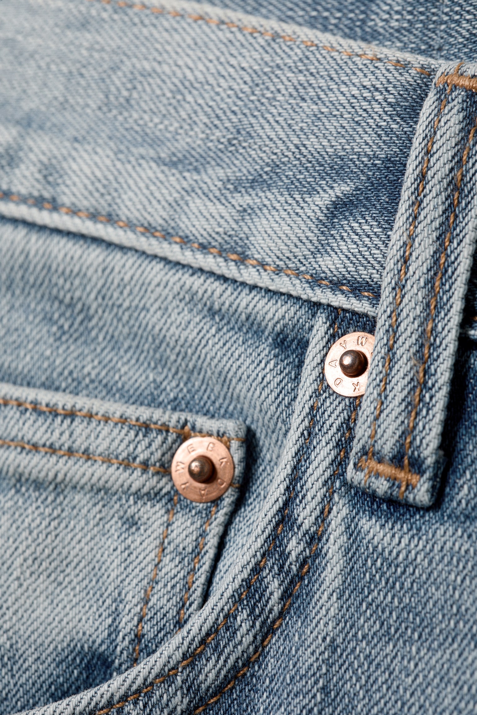 Orion Mid Waist Slim Fit Straight Leg Jeans - Blue Horses - Mellanblå/Deep Sea Blue - Mörkblå - 7