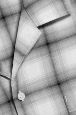 White/Black Check - Cotton Short-sleeved buttoned shirt - 5