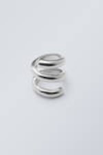 Silver-coloured - Swirly Ring - 0