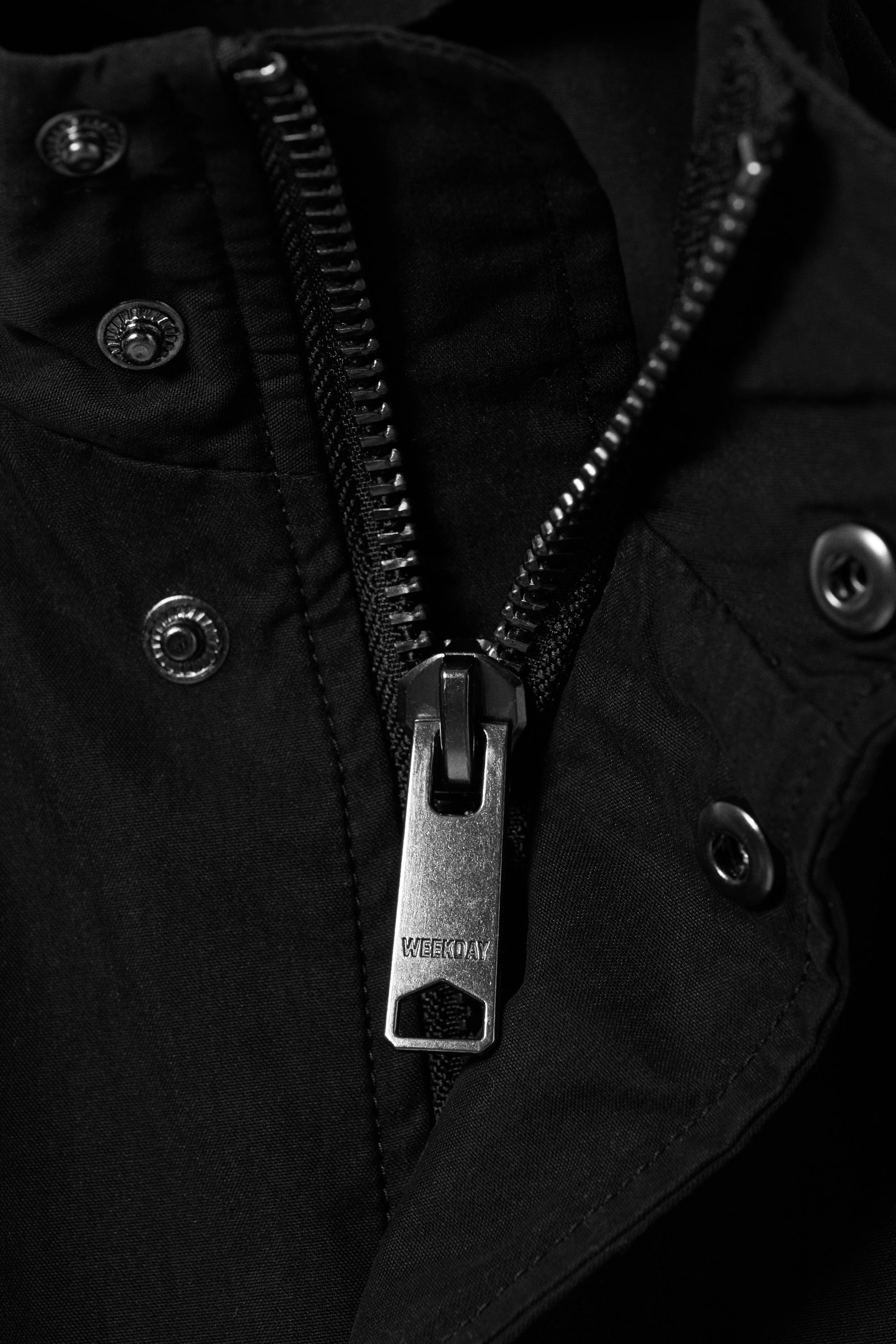 Black - Relaxed Sporty Utility Jacket - 6