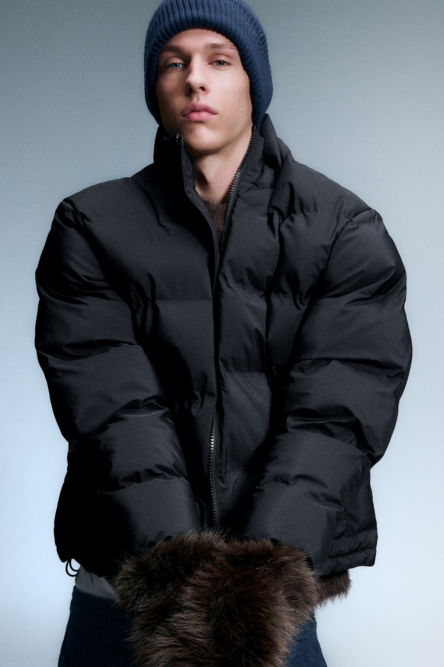 Cole Puffer Jacket - Black - 1