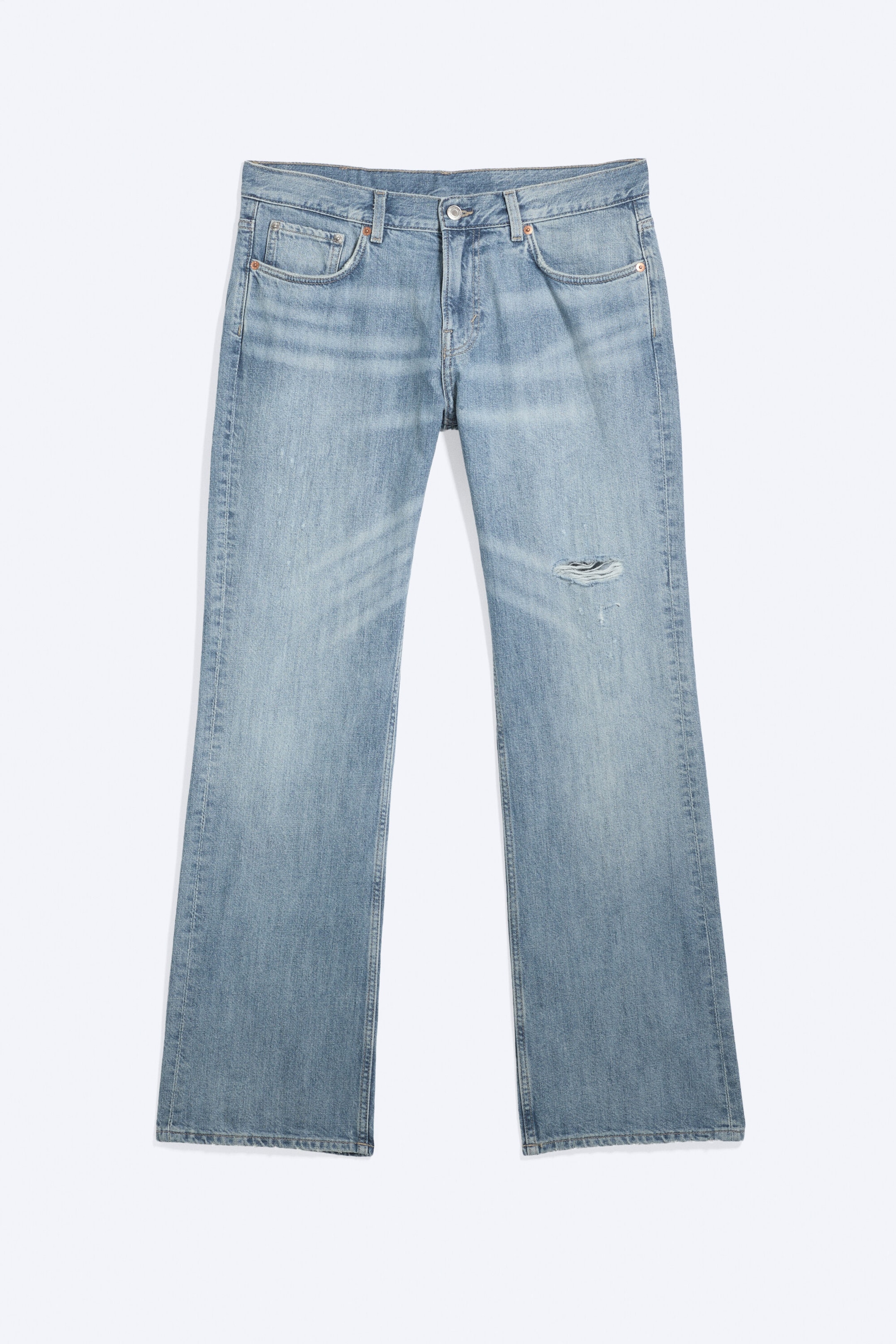 Captain Blue - Ljusblå - Sky low waist regular bootcut jeans - 5