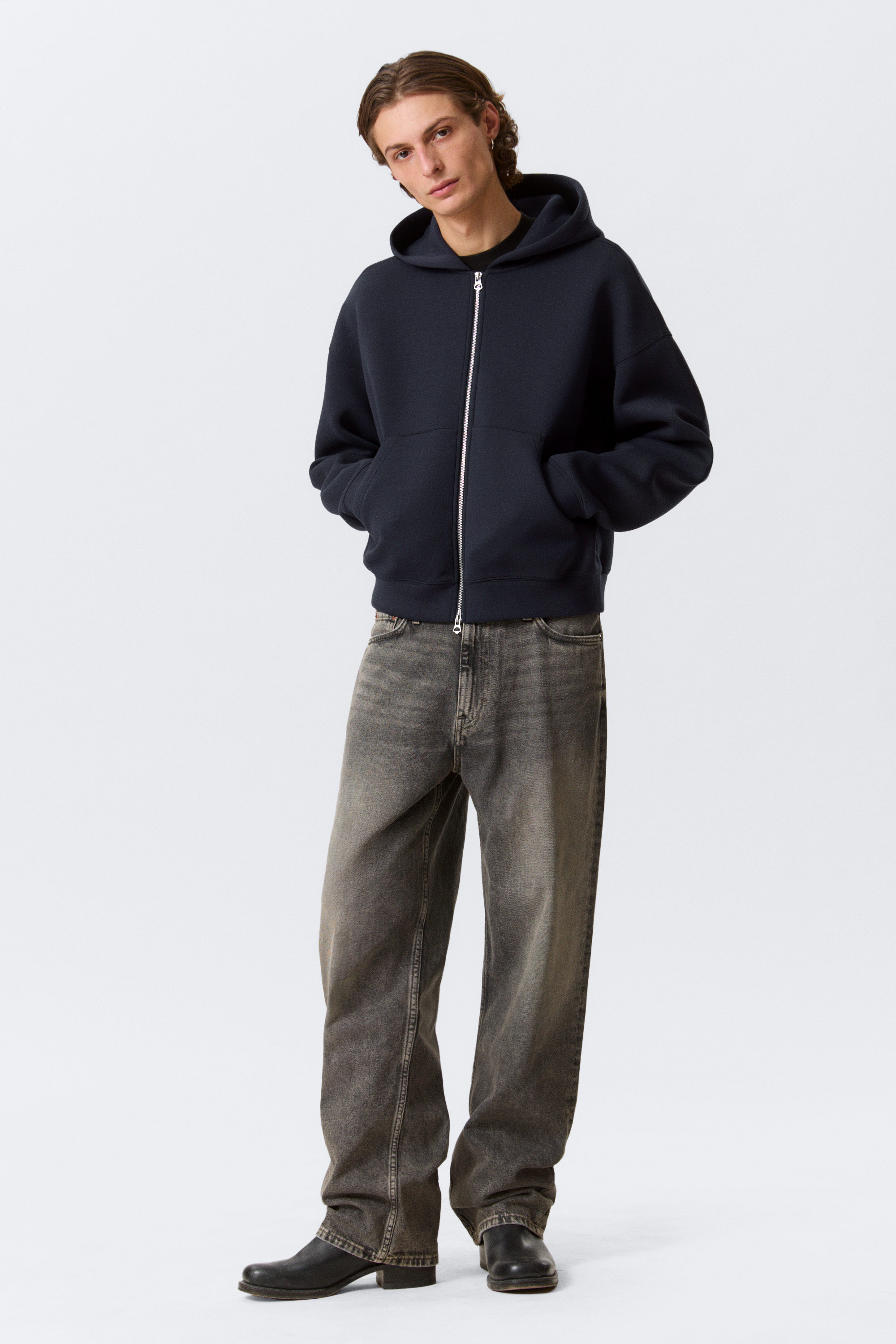 Dark Blue - Simon Scuba Zip Hoodie - 5