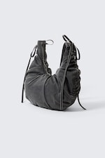 Black - RUCHED CROSSBODY BAG - 2