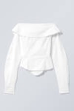 Wit - Scupturaal back-to-front overhemd - 0