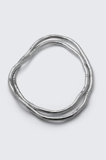 Helles Staubgrau - Schlangen-Halskette - 0