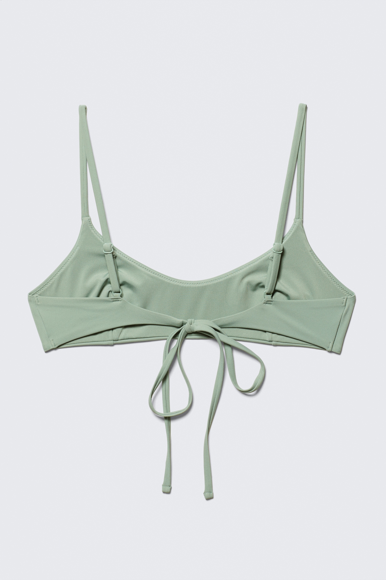 Strappy Bikini Top - Light Green/Light Blue/Black - 7