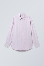 Pastell lila-randig - Regular Poplin Shirt - 0