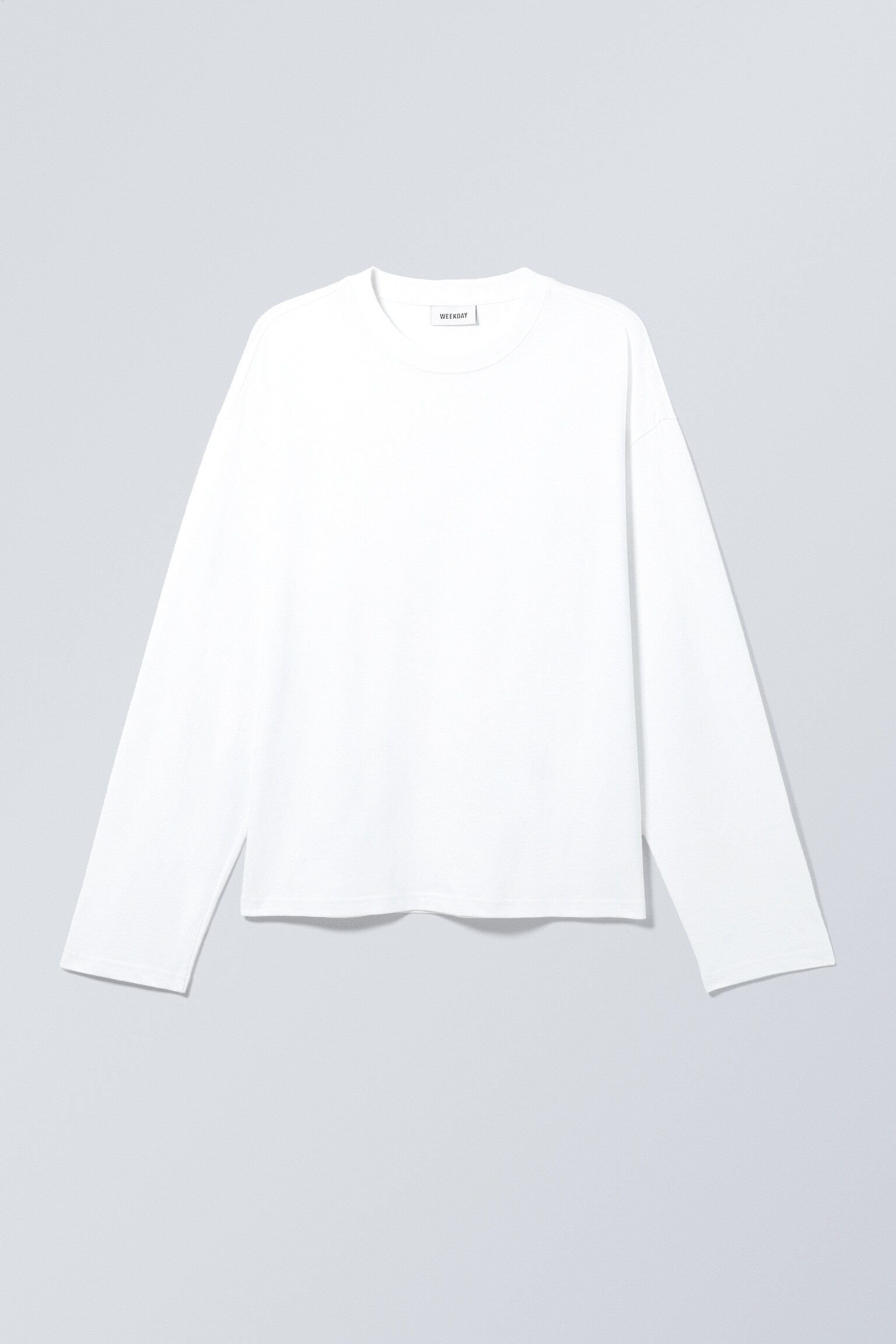 Great Boxy Long Sleeve T-shirt - White/Dark Green/Dark Brown/Washed Blue/Black/Light Grey Melange/Burgundy - 2