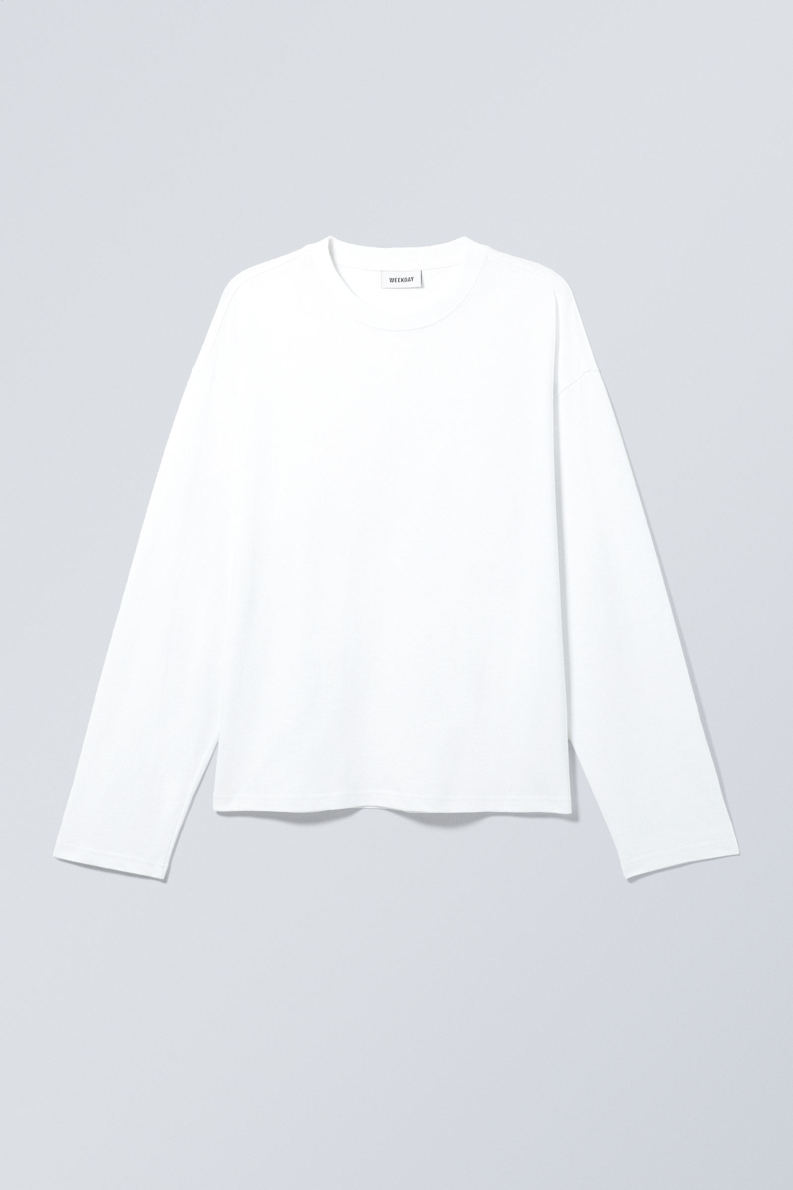 great boxy long sleeve t-shirt - White | Weekday WW