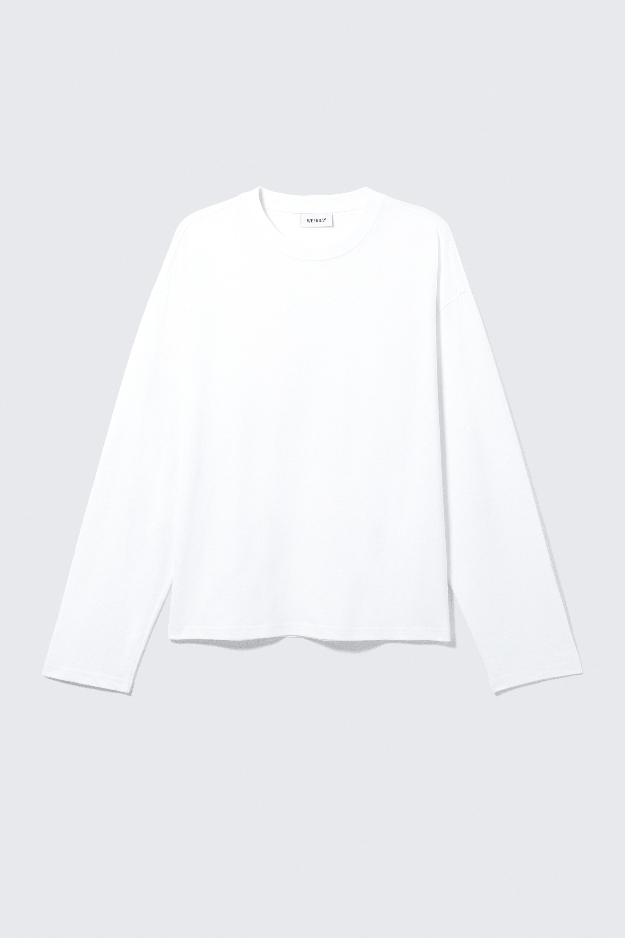 White - Loose Boxy Long-Sleeved T-shirt - 3