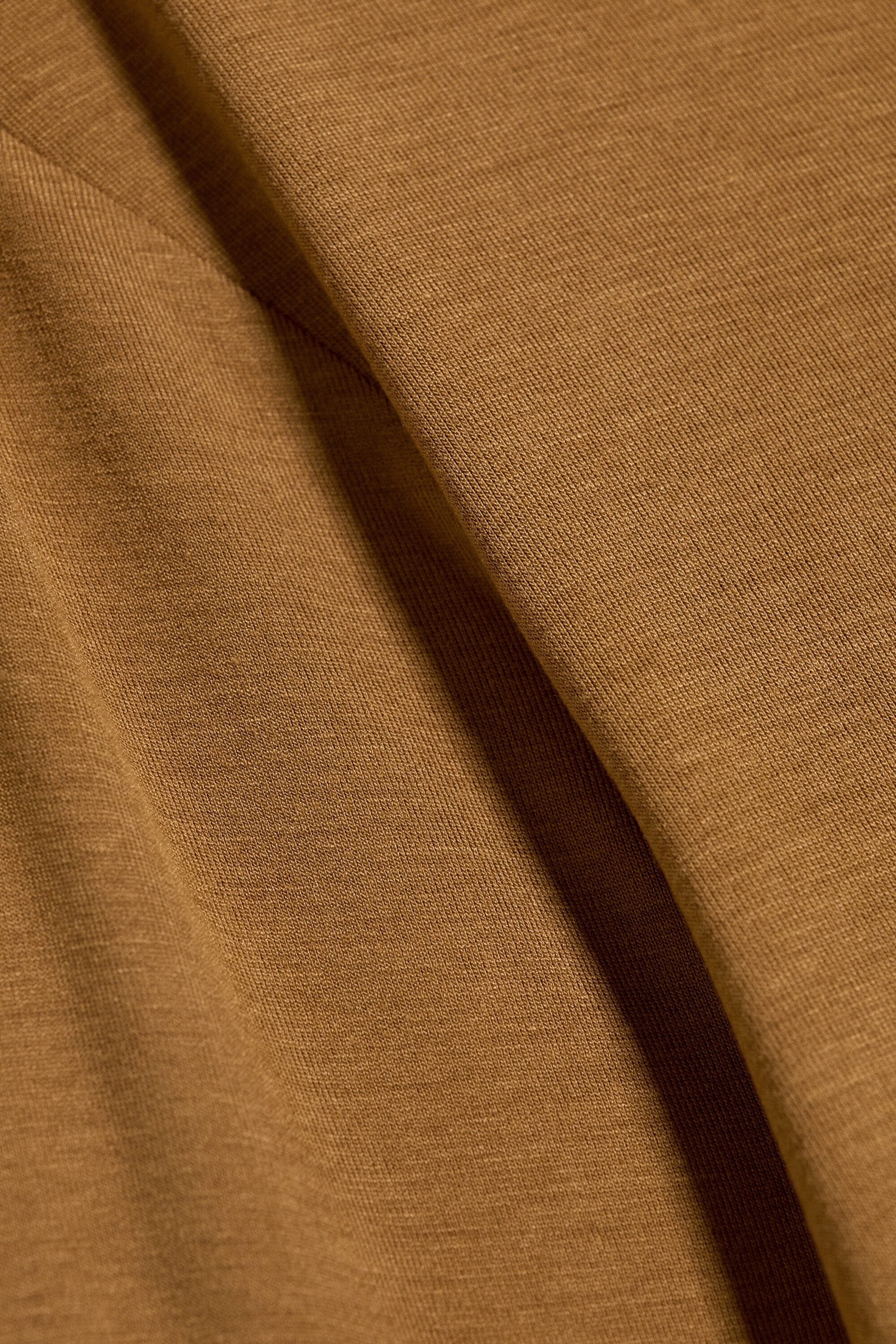 Dusty Brown - Anti-plunge V-neck top - 4