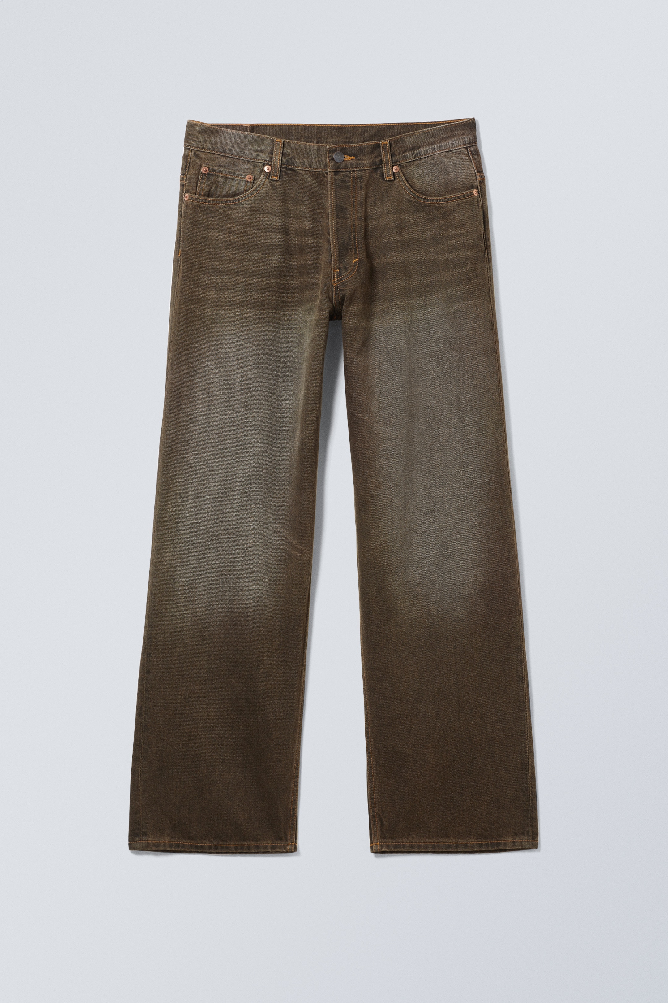 Grösseres Bild ansehen: Sphere Low Waist Loose Straight Leg Jeans - Topas - Dunkelbraun - HERREN | H&M CH 1