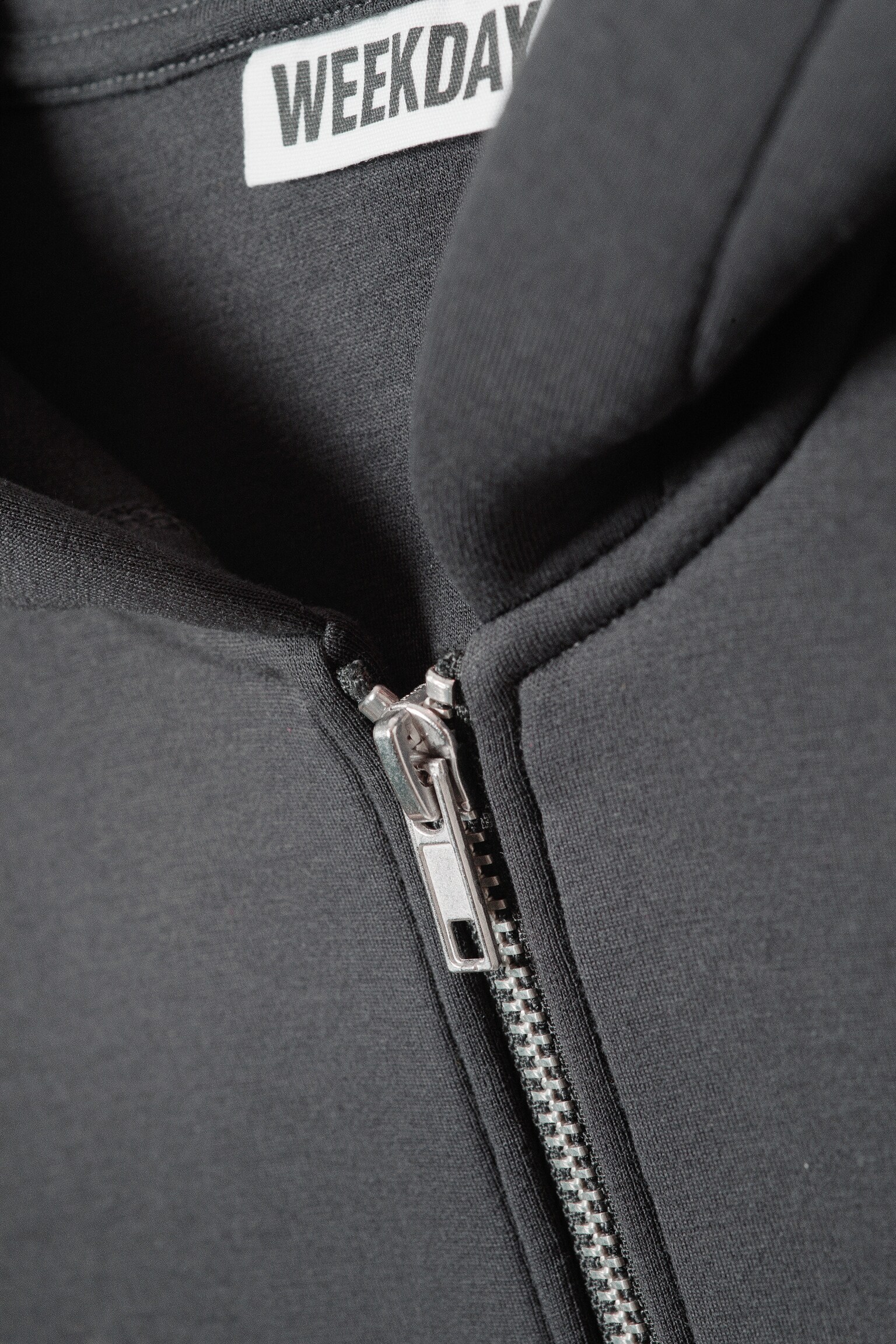 Oversized Scuba Zip-hoodie - Mörkgrå/Koboltblå/Gråmelerad/Mörkbrun/Svart - 2