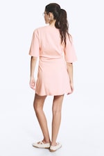 Helles Altrosa - Mini-T-Shirt-Kleid in A-Linie - 2
