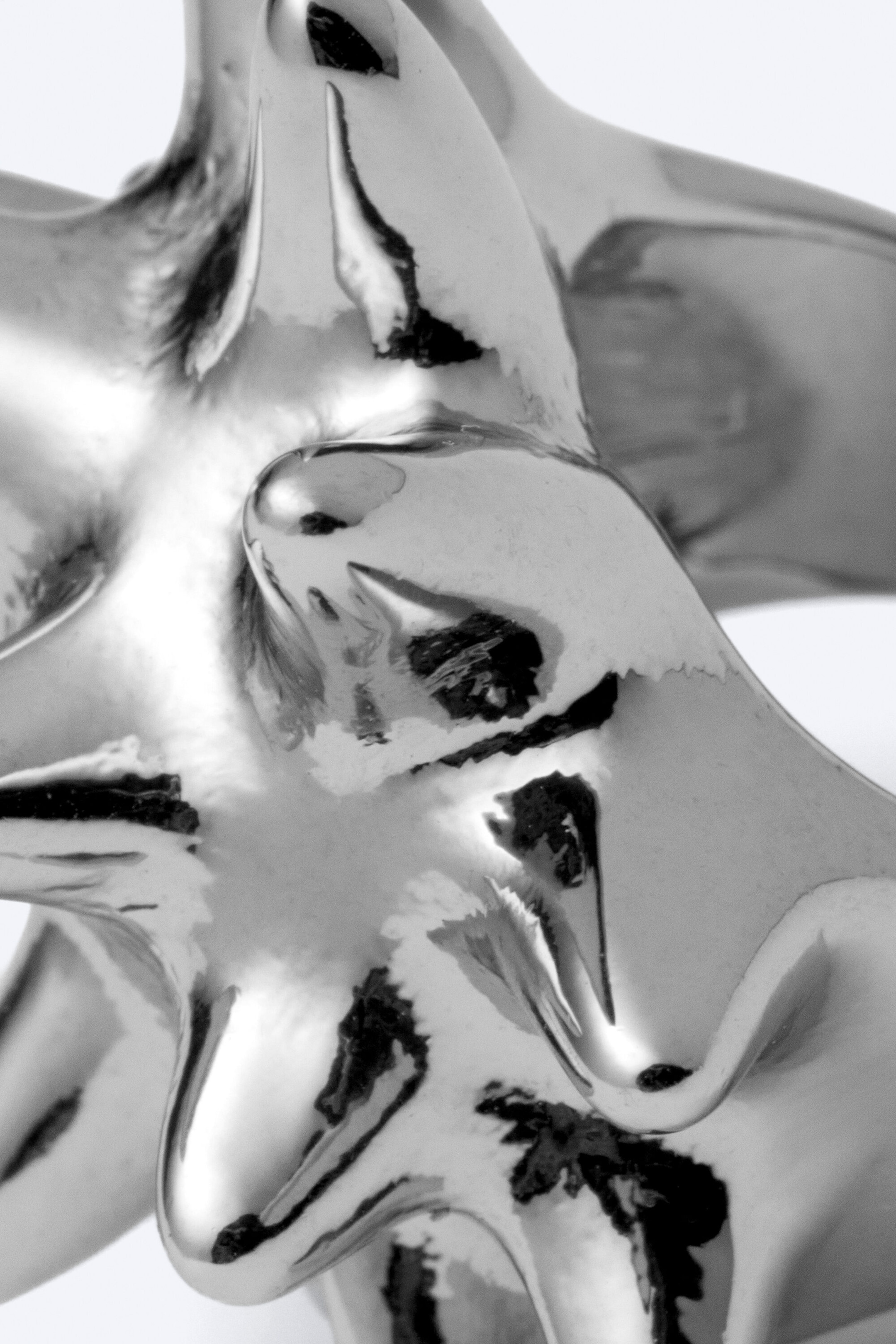 Grå Silver - Skulptural Spiked ring - 2