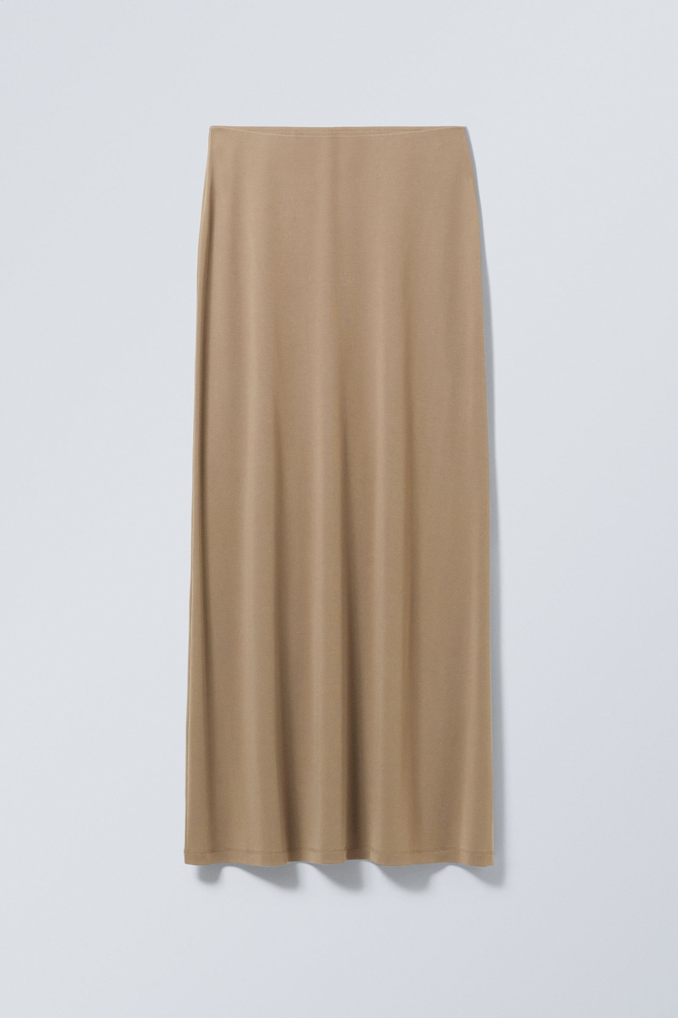 Dark Beige - Signe Drapy Maxi Skirt - 1