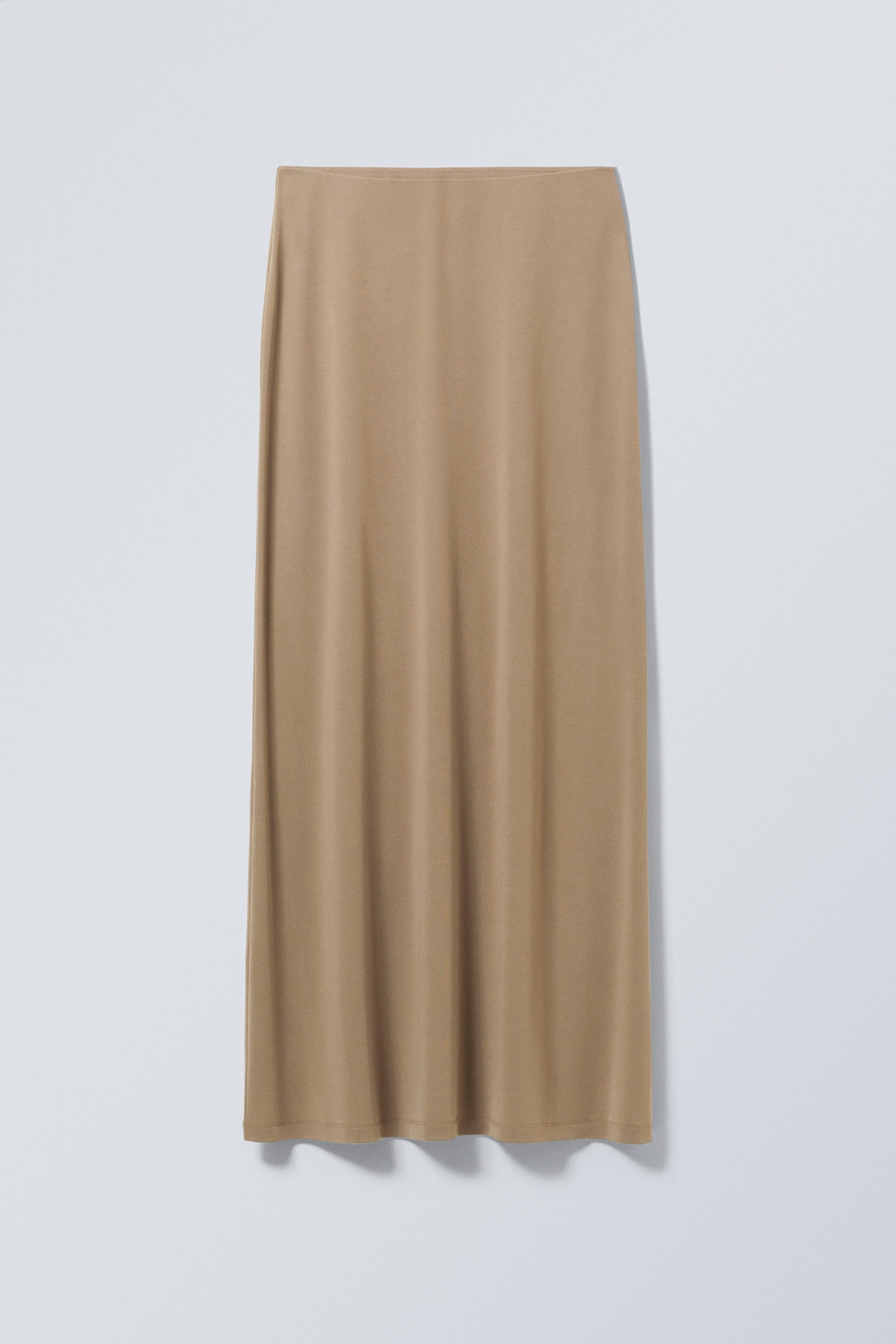 Dark Beige - Signe Drapy Maxi Skirt - 0