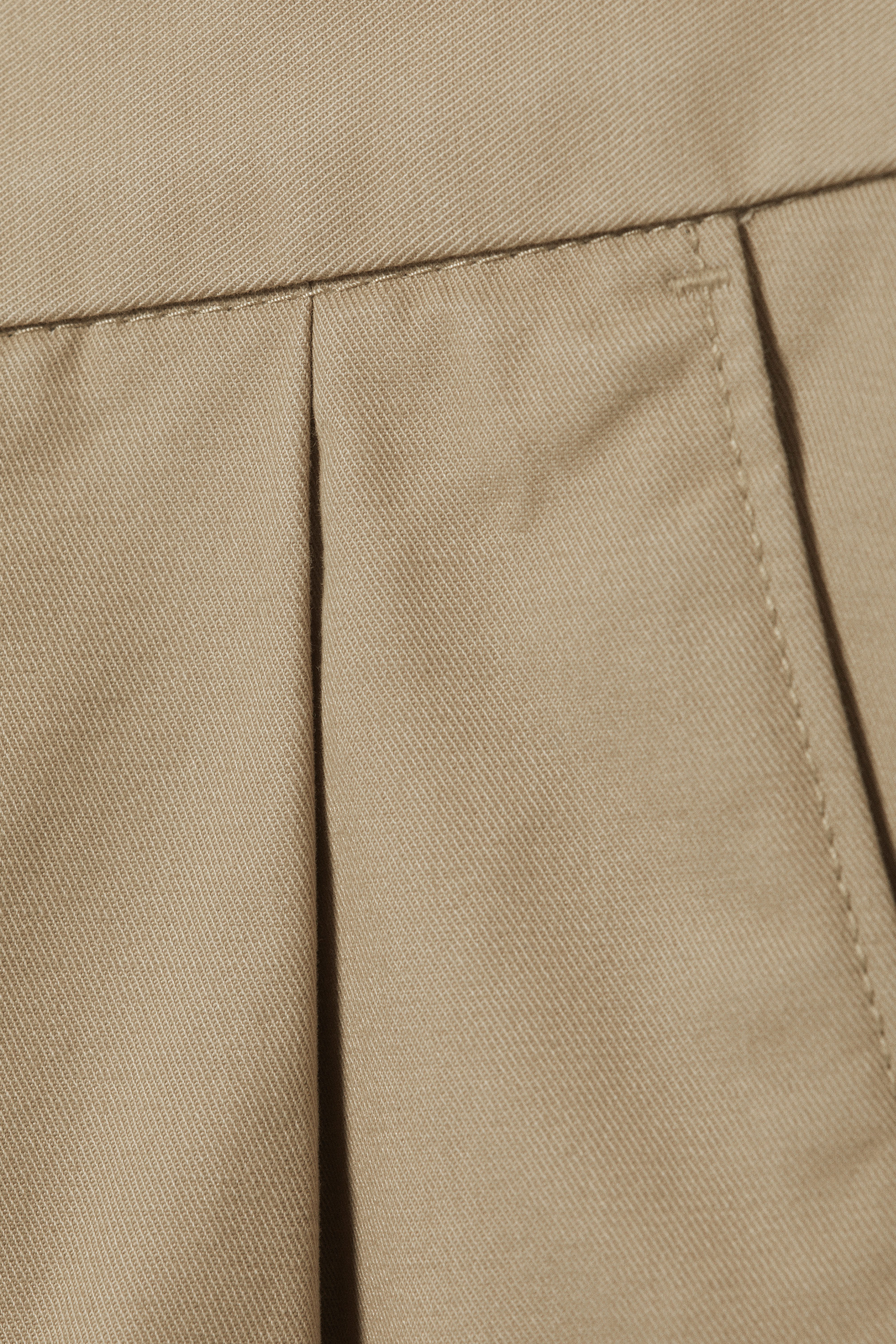 Beige - Otis Oversized Pleated Cotton Twill Chinos - 6