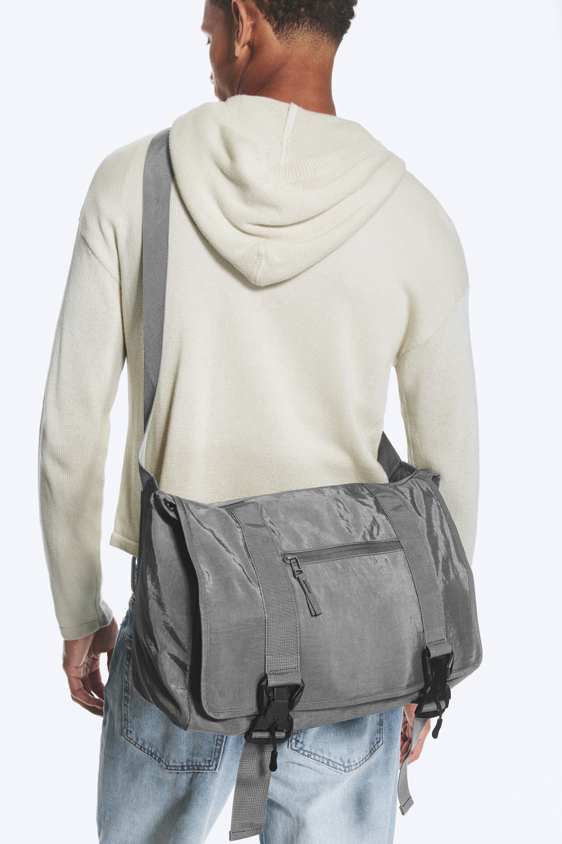 Grey - Large crossbody bag - 2