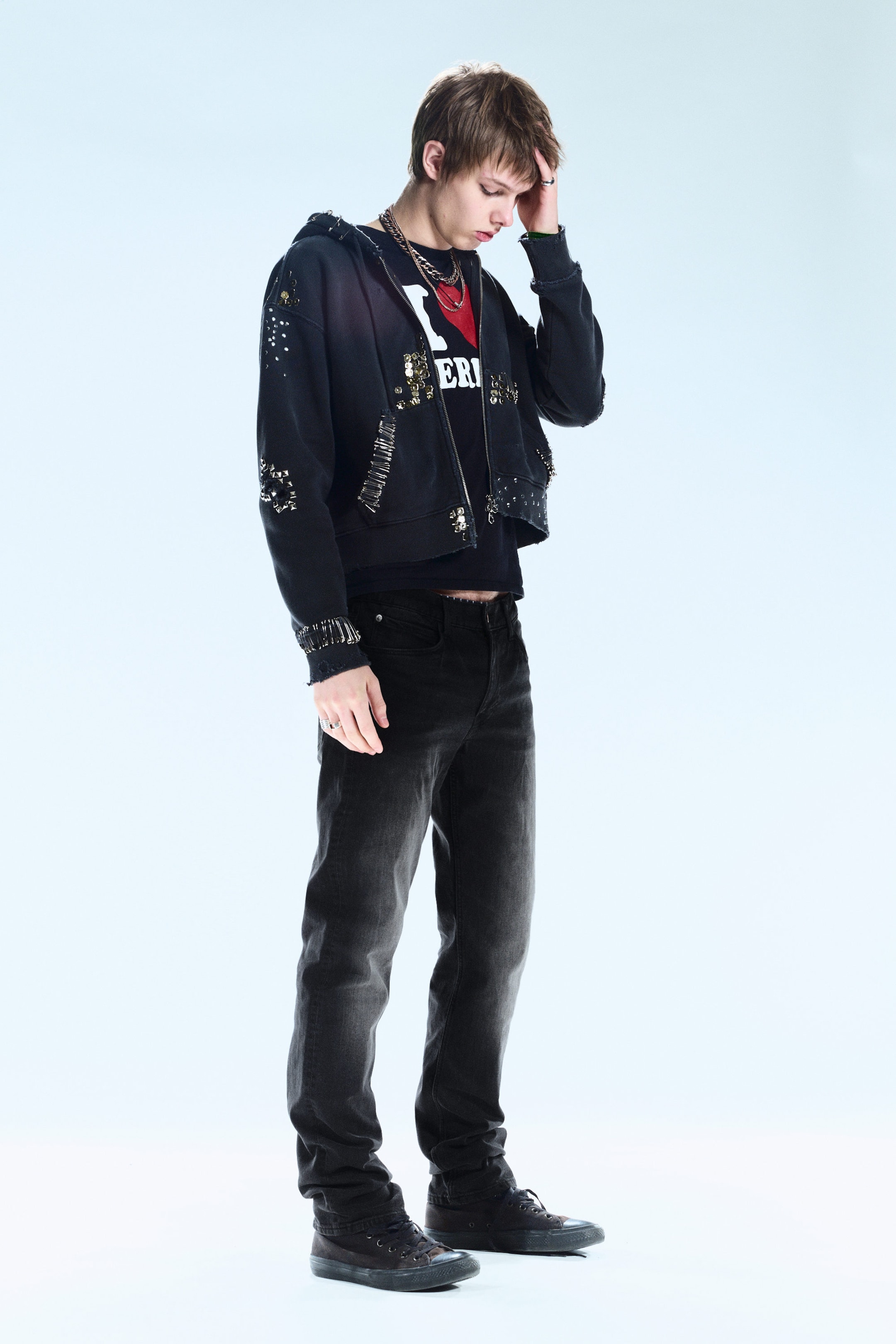 Extra Black Rinse - Sleeze Low Waist Skinny Jeans - 2