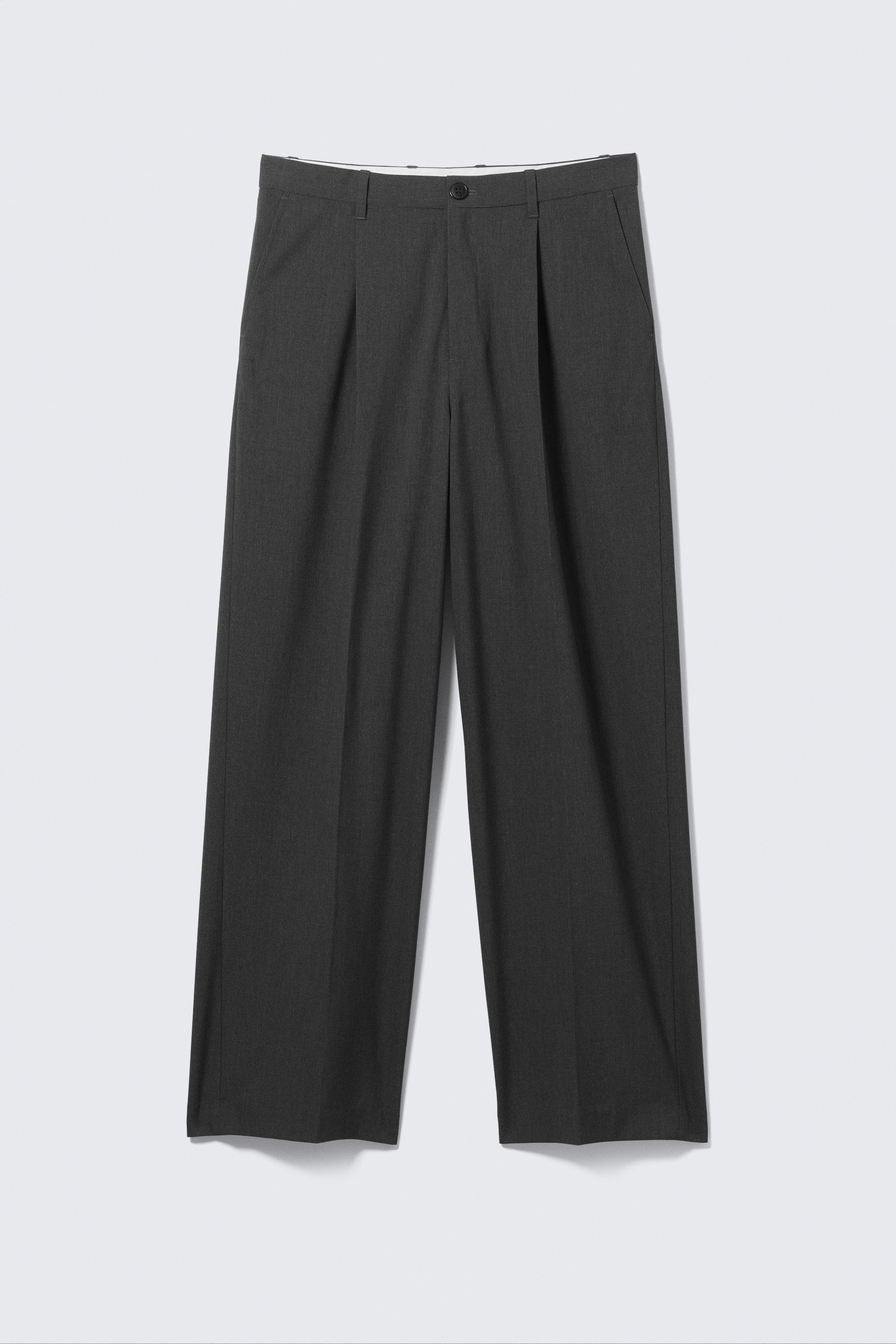 Visa större bild: Oversized kostymbyxa Uno - Mörkgrå - HERR | H&M FI 4