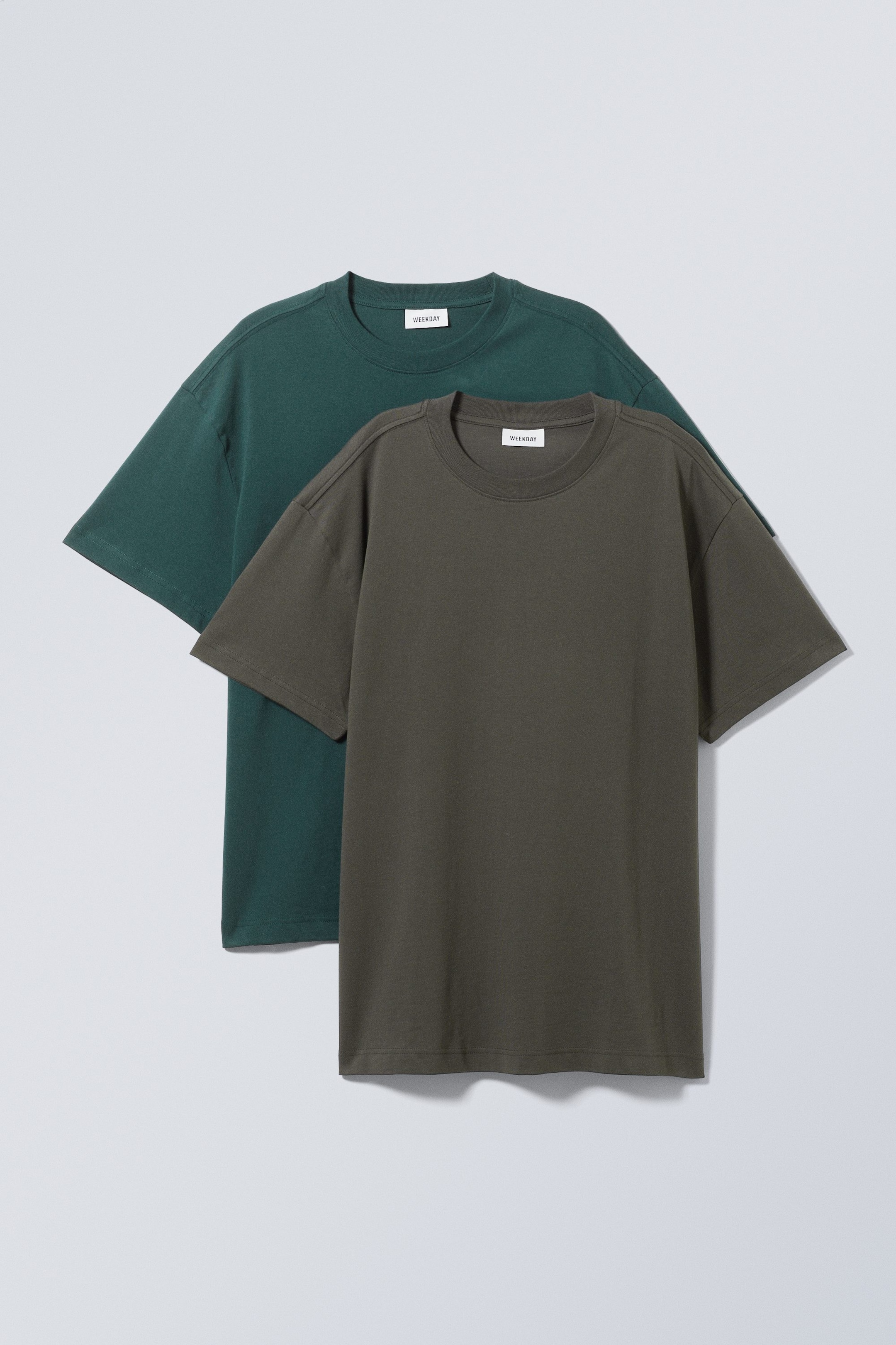 Dunkelgrau - Oversized-T-Shirts 2er-Pack - 1